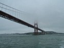 We go under the Golden Gate Bridge